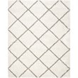 Hawthorne Collections Ivory Shag Rug - 9' x 12'