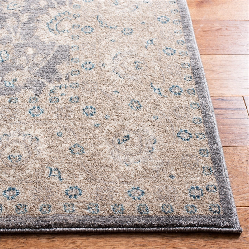 Hawthorne Collections Light Grey Traditional Rug - 9' x 12'