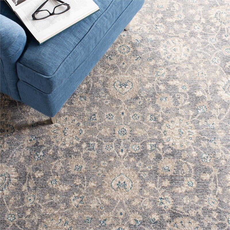 Hawthorne Collections Light Grey Traditional Rug - 9' x 12'