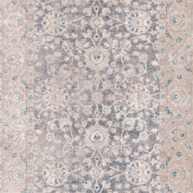 Hawthorne Collections Light Grey Traditional Rug - 9' x 12'