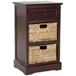 Hawthorne Collection Side Storage Side Table in Dark Cherry