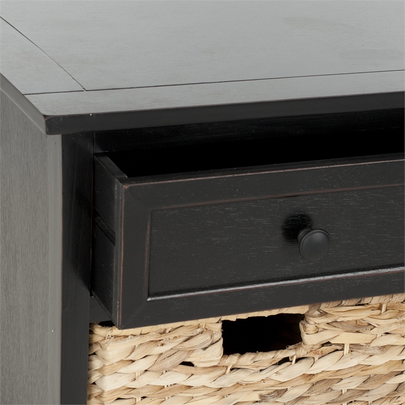 Hawthorne Collection 3 Drawer Storage Unit in Black