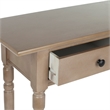 Hawthorne Collection Wood 2-Drawers Console in Sleek Gray Tone