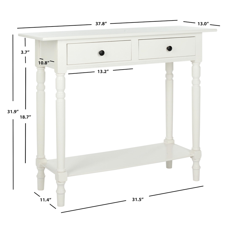 Hawthorne Collection Wood Console in Cream