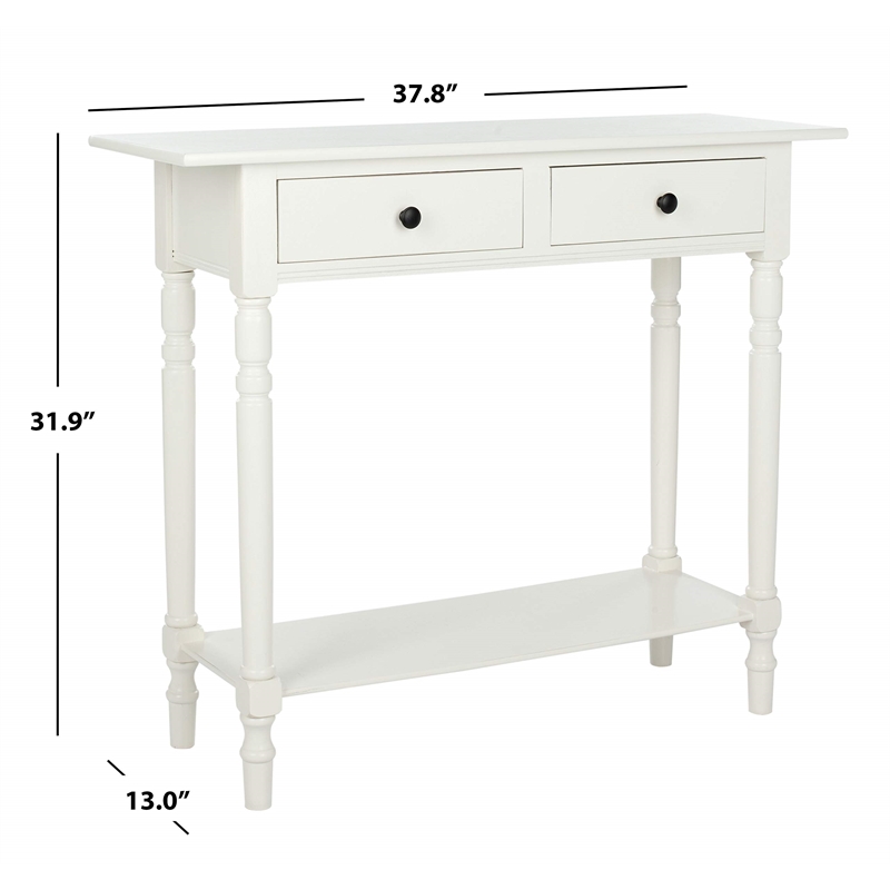 Hawthorne Collection Wood Console in Cream