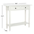 Hawthorne Collection Wood Console in Cream