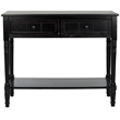 Hawthorne Collection Wood Console in Black