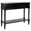 Hawthorne Collection Wood Console in Black