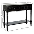 Hawthorne Collection Wood Console in Black