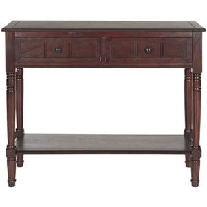 Hawthorne Collection Wood Console in Dark Cherry