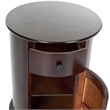 Hawthorne Collection Wood Oval Cabinet in Dark Cherry
