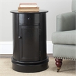 Hawthorne Collection Wood Oval Cabinet in Dark Cherry