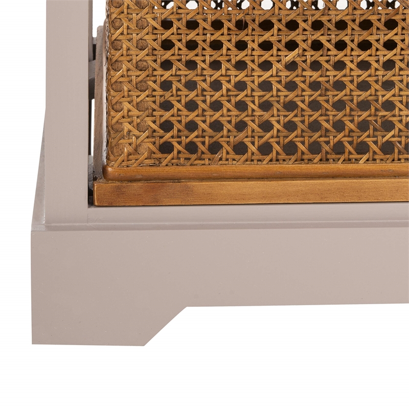 Hawthorne Collection Pine 4 Drawer Storage Unit in Grey