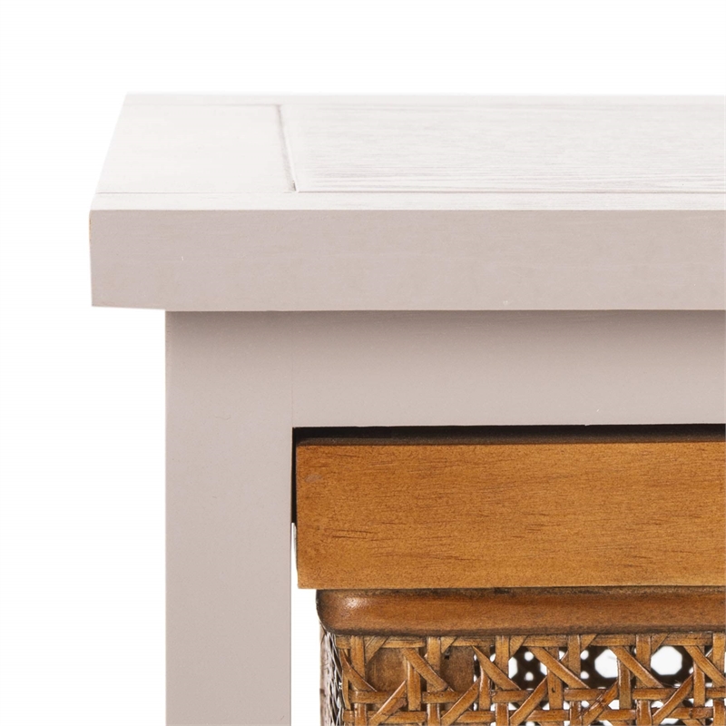 Hawthorne Collection Pine 4 Drawer Storage Unit in Grey