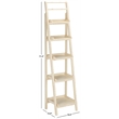 Hawthorne Collection Pine Wood Leaning Etagere in Ivory