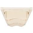 Hawthorne Collection Pine Wood Leaning Etagere in Ivory