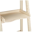 Hawthorne Collection Pine Wood Leaning Etagere in Ivory