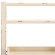 Hawthorne Collection Pine Wood Leaning Etagere in Ivory