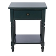 Hawthorne Collection Pine Wood End Table in Dark Teal
