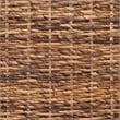 Hawthorne Collection Wicker and Wooden Bench in Natural