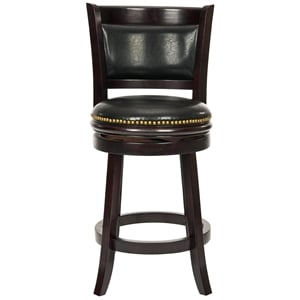 Hawthorne Collection Oak 24&quotCounter Stool in Dark Brown