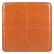 Hawthorne Collection Beech Wood Leather Storage Ottoman in Saddle