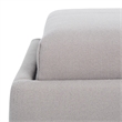 Hawthorne Collection Birch Wood Linen Tray Ottoman in Grey