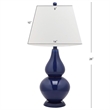 Hawthorne Collection Glass Double Gourd Lamp in Navy (Set Of 2)