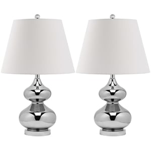 Hawthorne Collection Double Gourd Glass Lamp (Set Of 2)