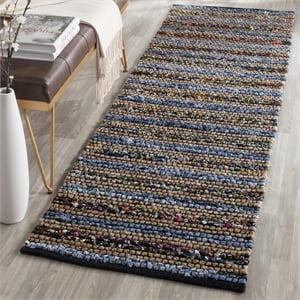 Hawthorne Collection Blue Contemporary Rug - Runner 2'3&quot x 6'