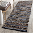 Hawthorne Collection Blue Contemporary Rug - Runner 2'3