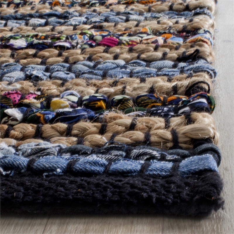Hawthorne Collection Blue Contemporary Rug - Runner 2'3