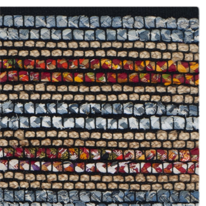 Hawthorne Collection Blue Contemporary Rug - Runner 2'3