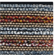 Hawthorne Collection Blue Contemporary Rug - Runner 2'3