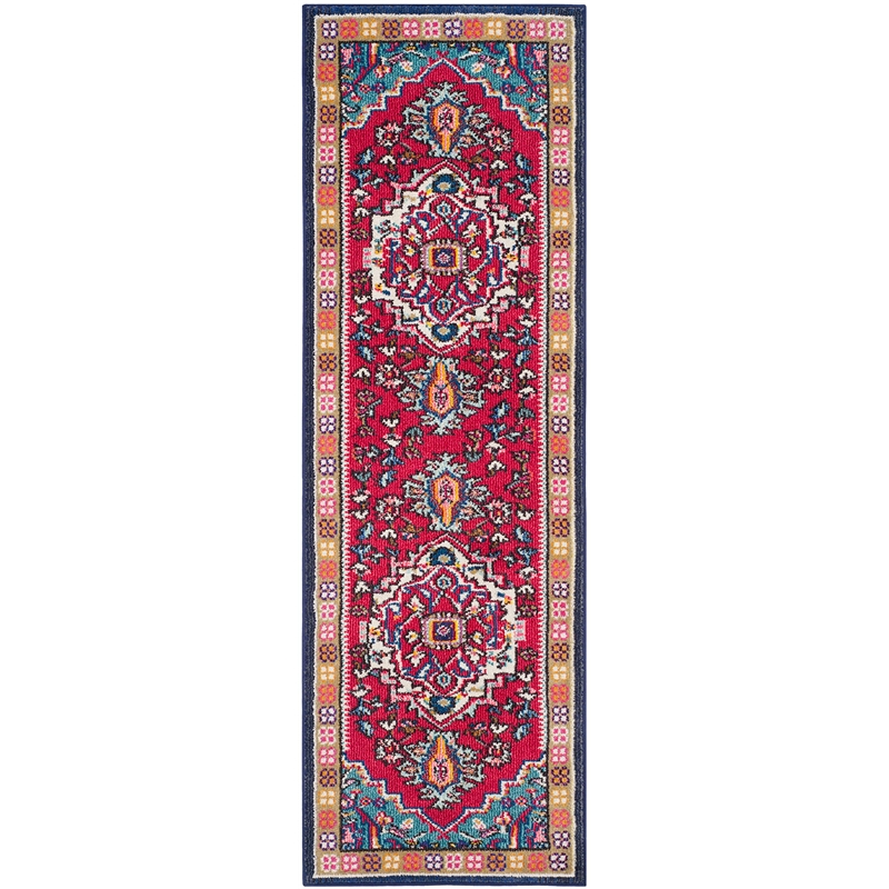 Hawthorne Collection Red Contemporary Rug - 2'2