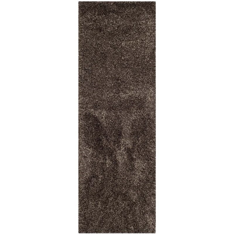 Hawthorne Collection Mushroom Shag Rug - Runner 2'3