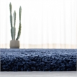 Hawthorne Collection Navy Shag Rug - 5'1