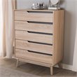 Hawthorne Collections Wood Light Brown/Gray Chest Rectangular 42.28