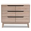 Hawthorne Collections 6-Drawer Wood Double Dresser in Light Brown