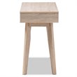 Hawthorne Collection 2 Drawer Wood Study Desk in Light Brown and Gray