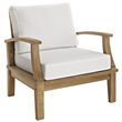 Hawthorne Collection 8-Piece Solid Teak Wood Patio Sofa Set in Natural/White