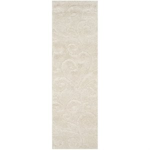 Hawthorne Collection 3'3&quot X 5'3&quot Power Loomed Rug in Creme and Creme