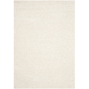 Hawthorne Collection 6' X 9' Power Loomed Polypropylene Rug in White