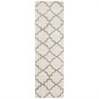 Hawthorne Collection 6' X 9' Power Loomed Rug in Ivory and Gray