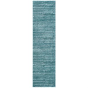 Hawthorne Collection 4' X 6' Power Loomed Rug in Seafoam