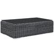 Hawthorne Collection Outdoor Coffee Table in Gray