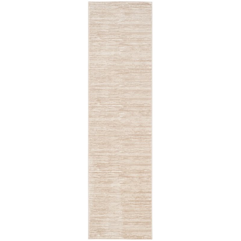 Hawthorne Collection 4' X 6' Power Loomed Rug in Creme