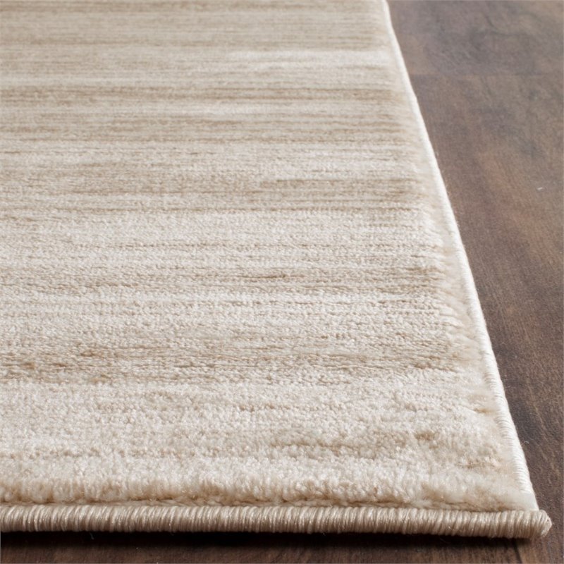Hawthorne Collection 4' X 6' Power Loomed Rug in Creme