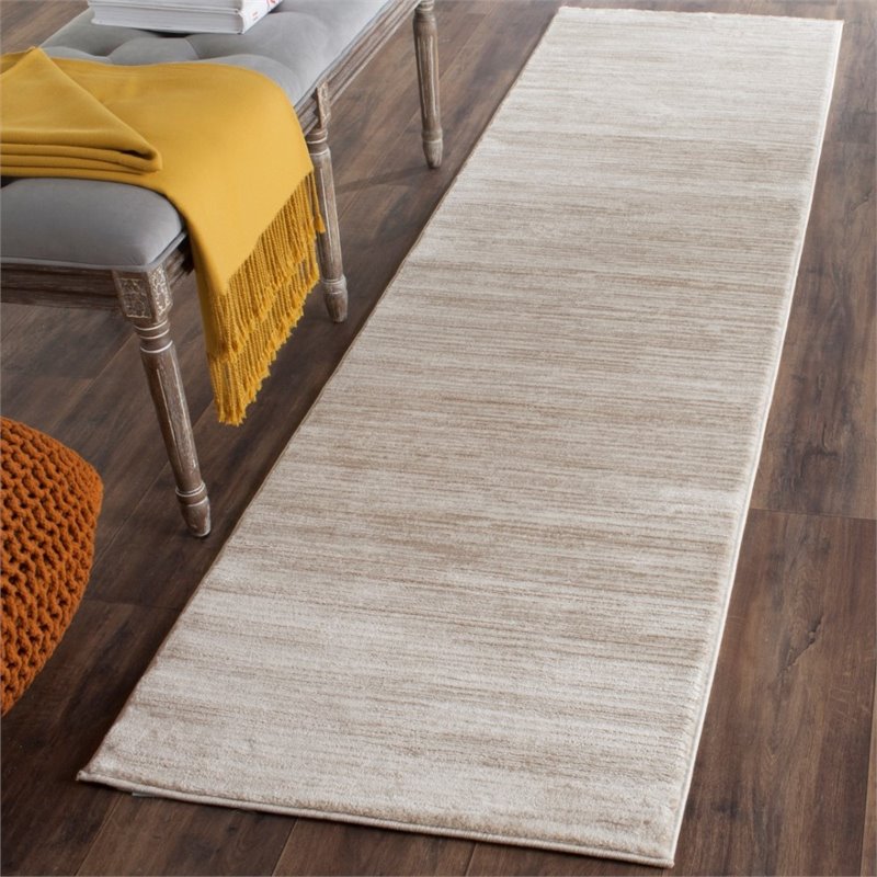 Hawthorne Collection 4' X 6' Power Loomed Rug in Creme