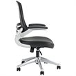 Hawthorne Collection Faux Leather Mesh Office Chair in Black